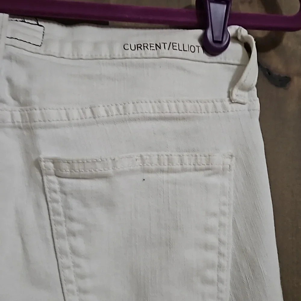 ANTHROPOLOGIE Current/Elliott The High Waist Stiletto Jean in Sugar. Size… - Picture 12 of 13